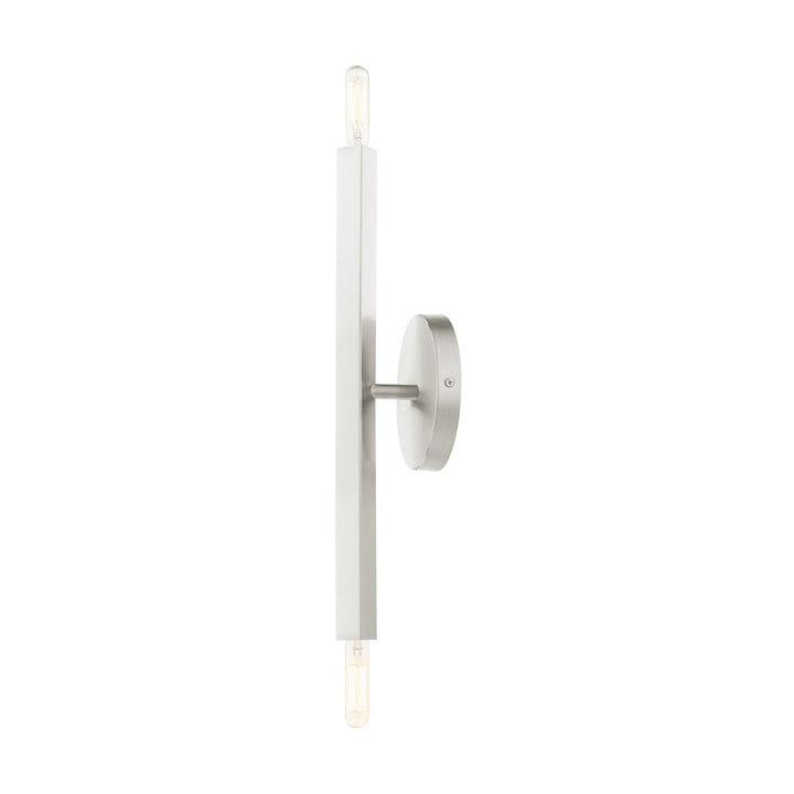 2 Light Brushed Nickel Ada Sconce