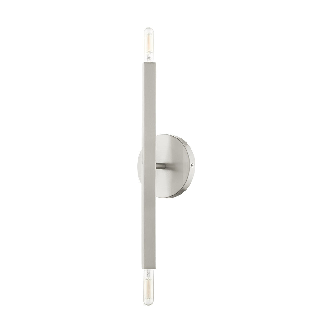 2 Light Brushed Nickel Ada Sconce