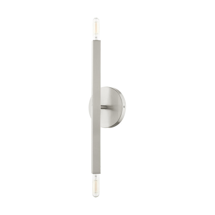 2 Light Brushed Nickel Ada Sconce