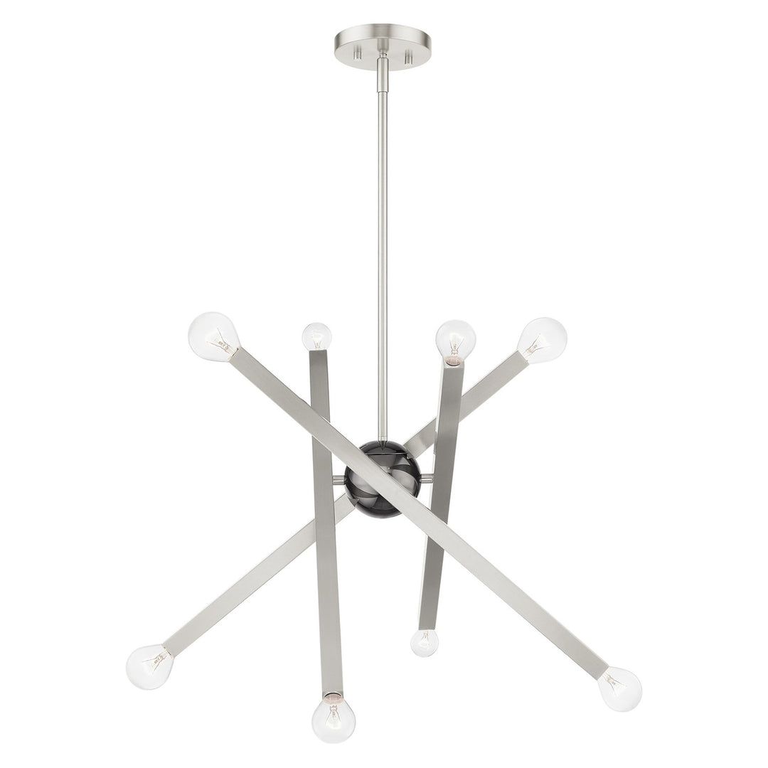 8 Light Brushed Nickel Chandelier