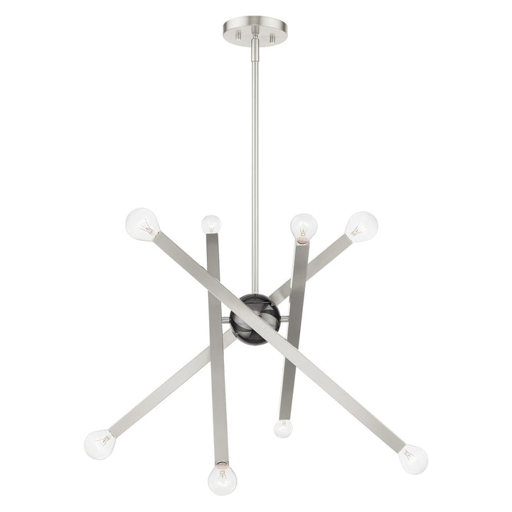 8 Light Brushed Nickel Chandelier