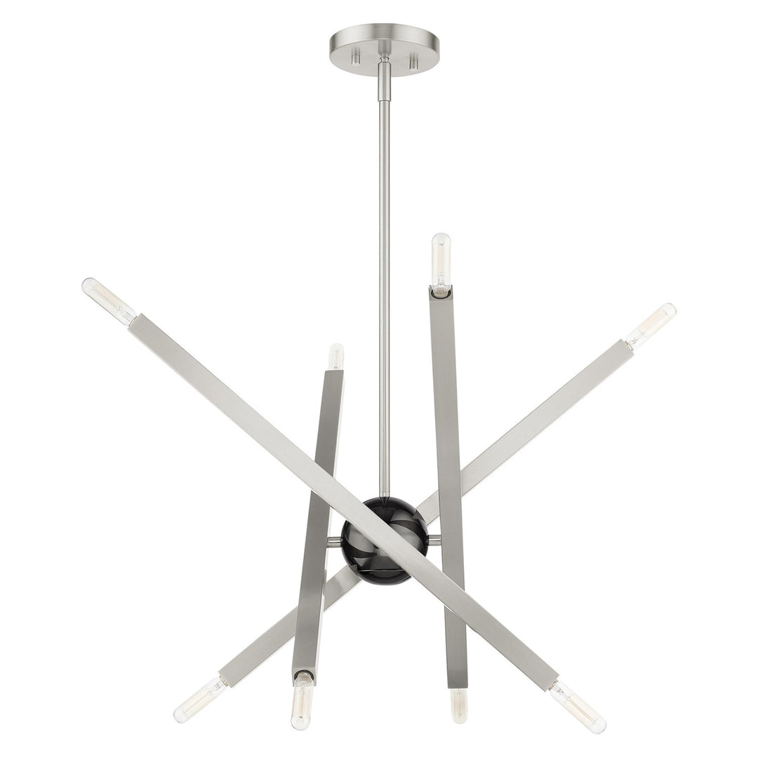 8 Light Brushed Nickel Chandelier