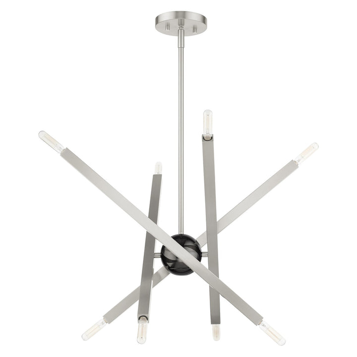 8 Light Brushed Nickel Chandelier
