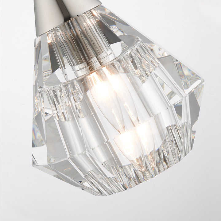 1 Light Polished Nickel Single Pendant