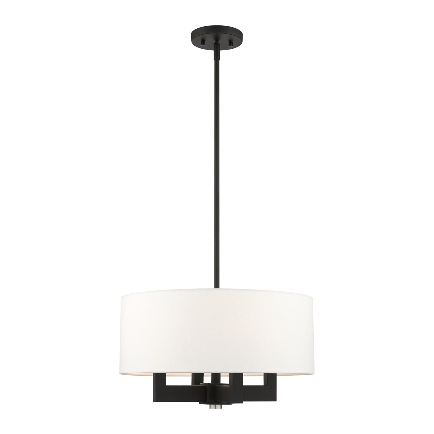 4 Light Black Chandelier by Livex Lighting
