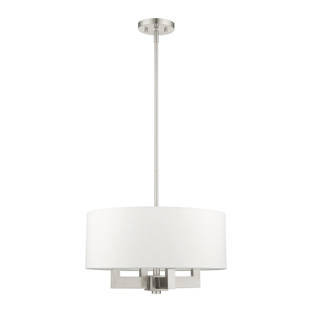 4 Light Brushed Nickel Chandelier