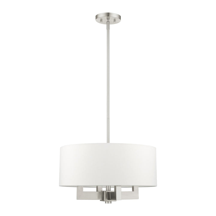 4 Light Brushed Nickel Chandelier
