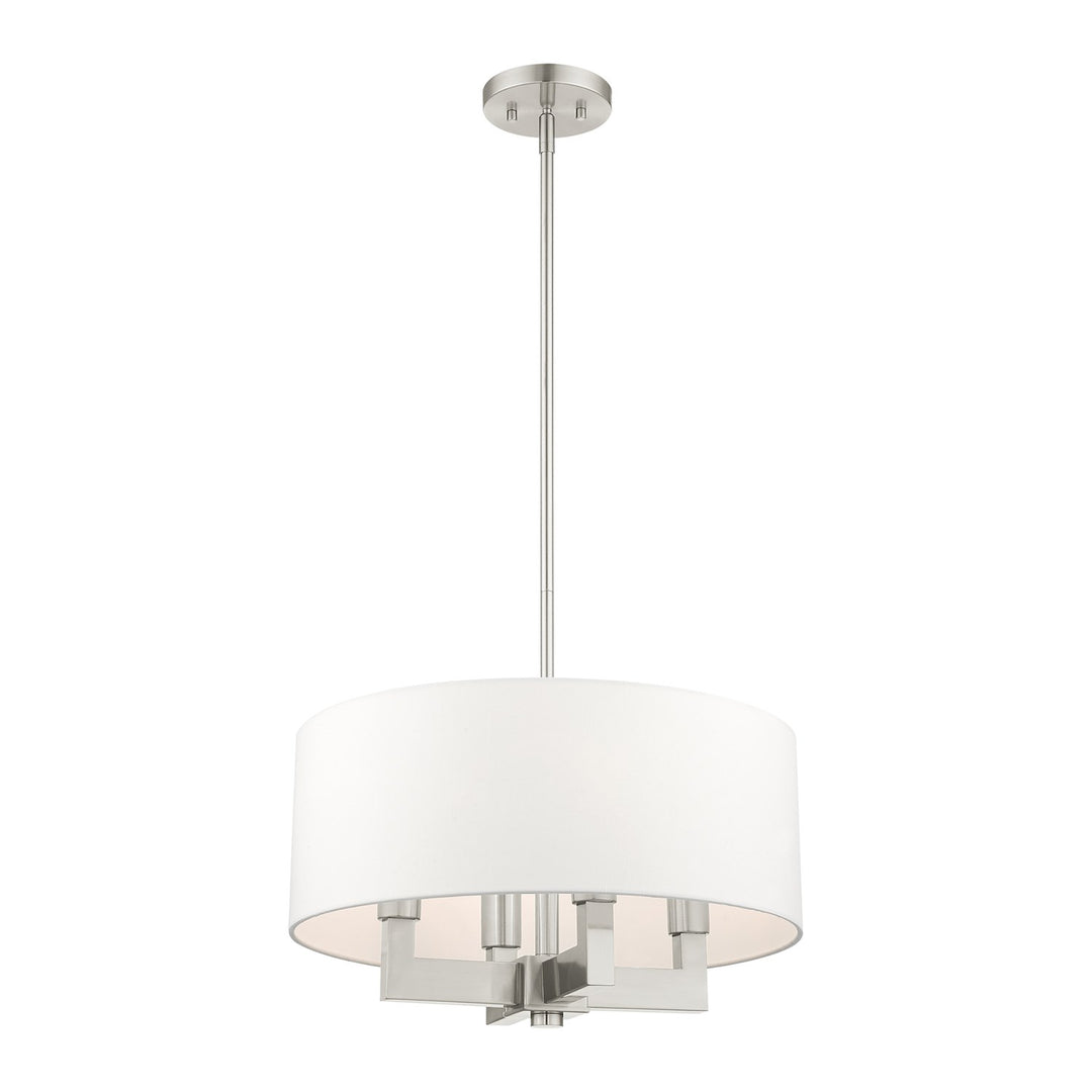 4 Light Brushed Nickel Chandelier