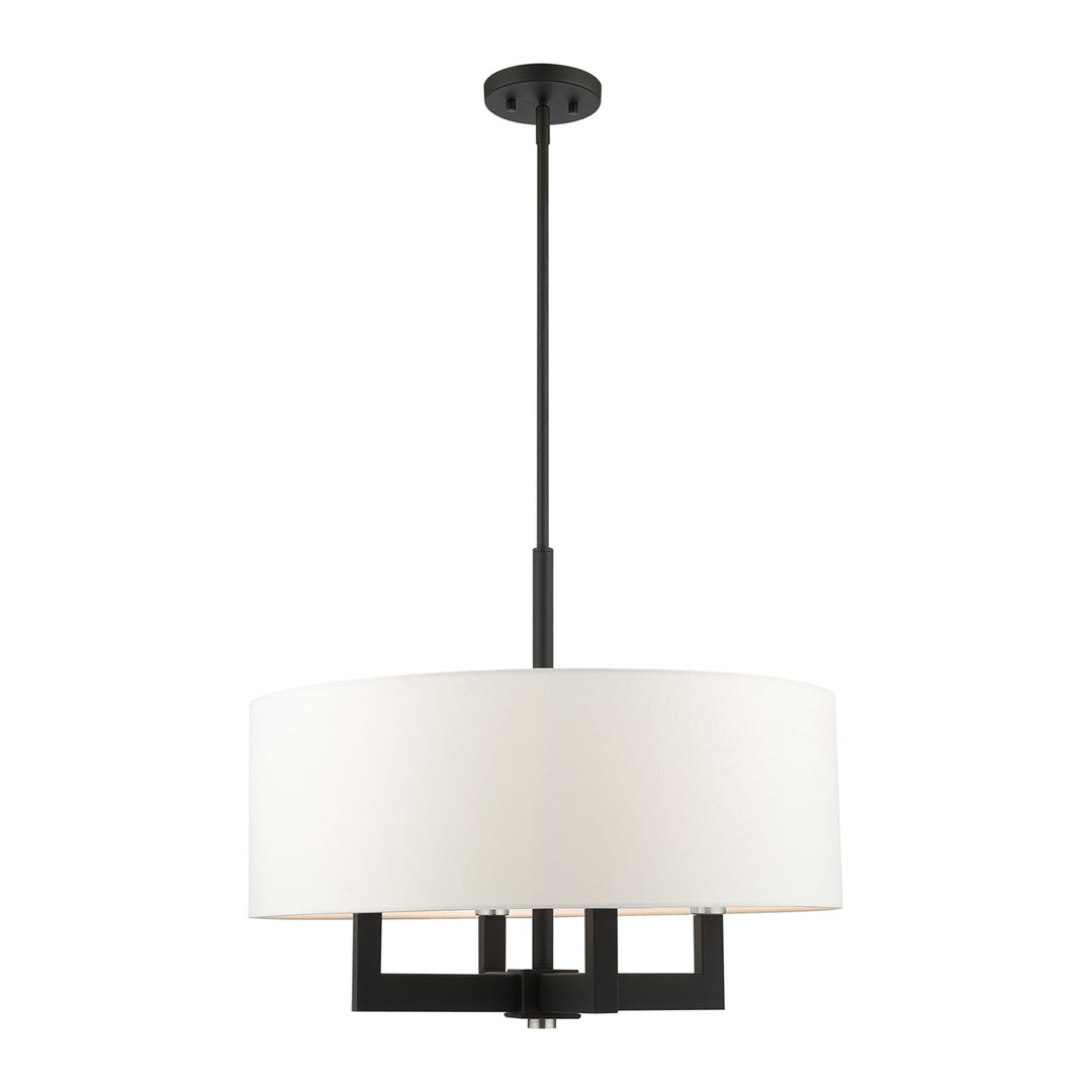 4 Light Black Chandelier by Livex Lighting
