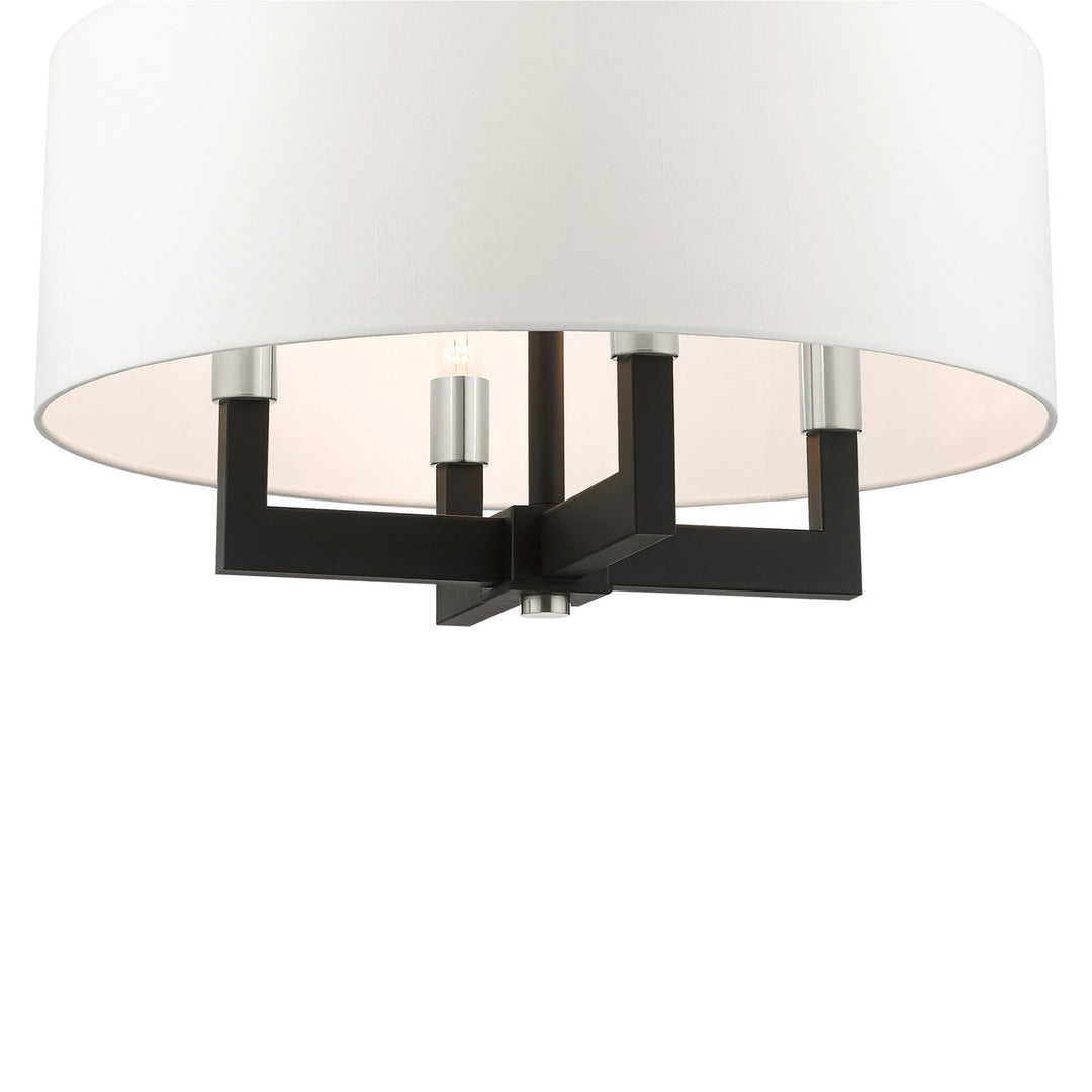 4 Light Black Chandelier
