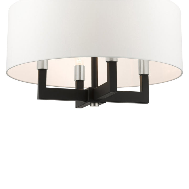 4 Light Black Chandelier