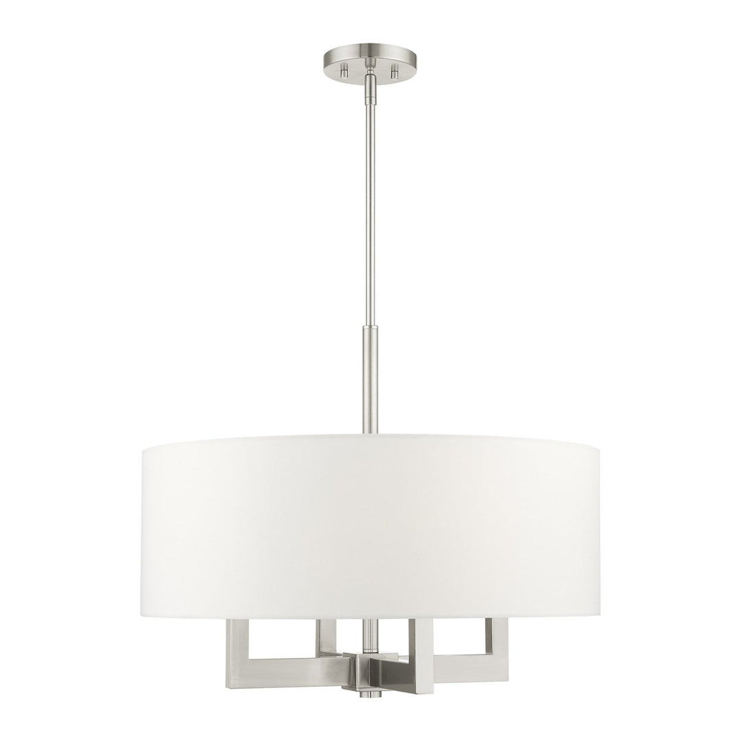 4 Light Brushed Nickel Chandelier