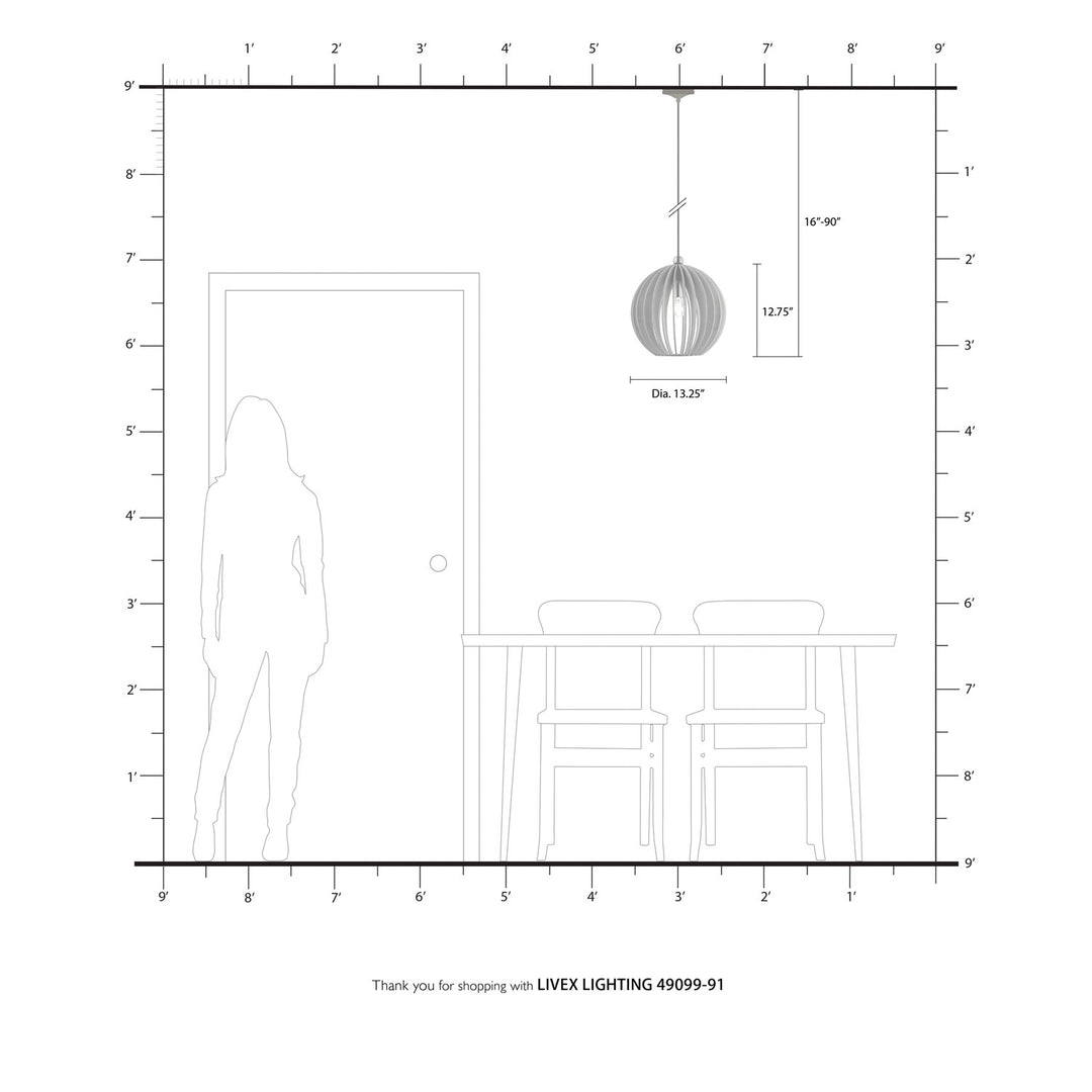 1 Light Brushed Nickel Single Pendant