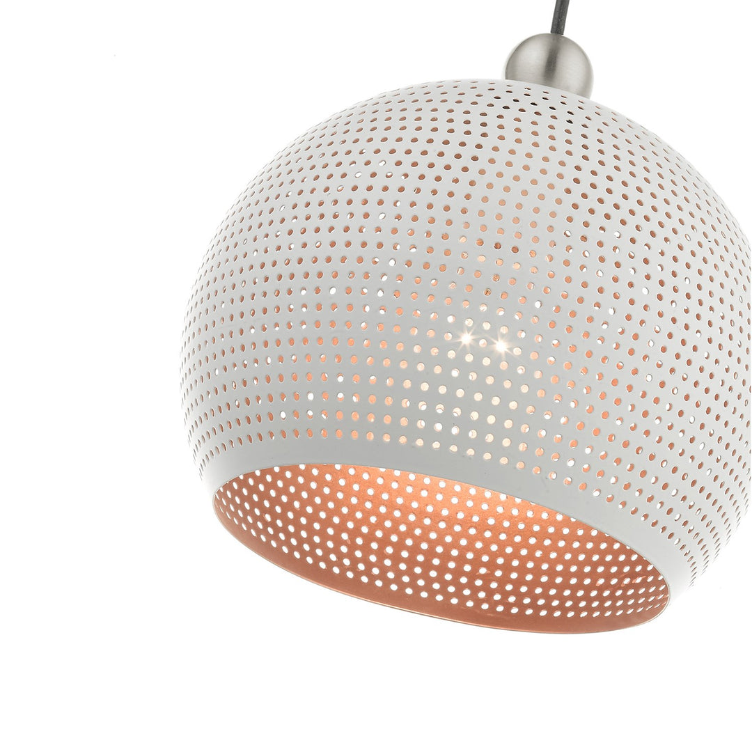 1 Light White Pendant