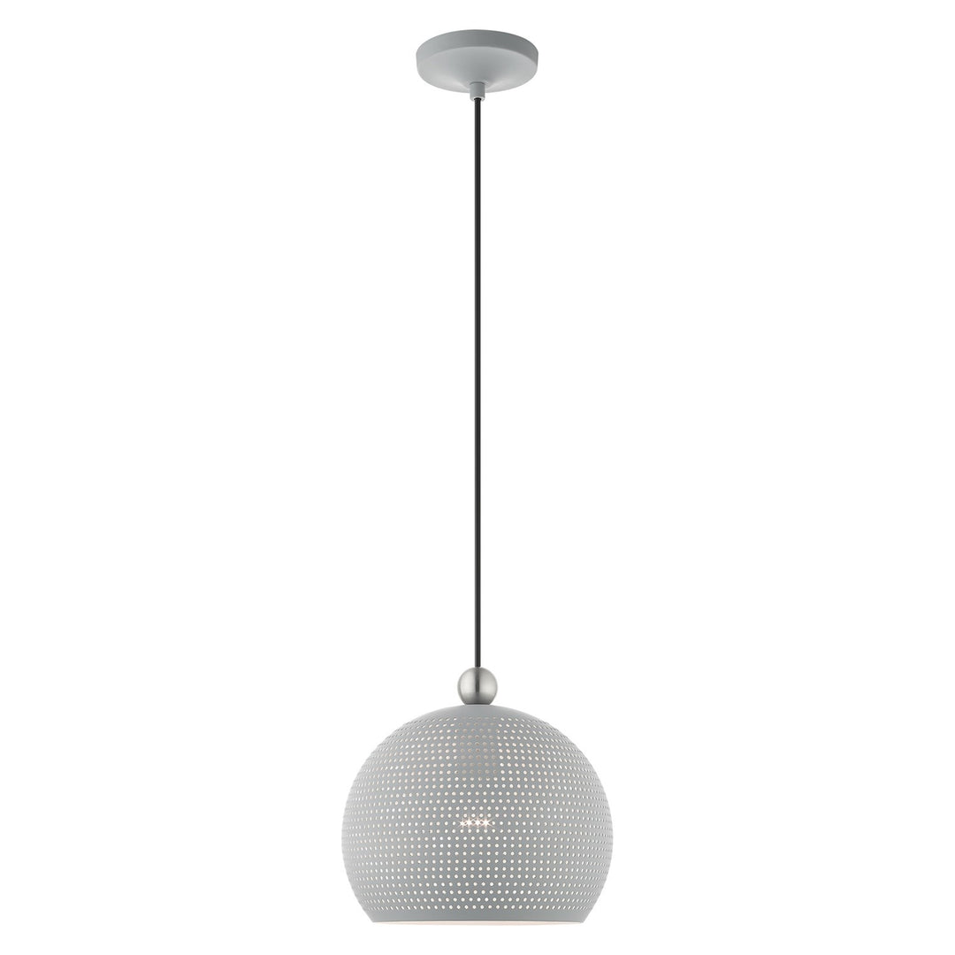 1 Light Nordic Gray Pendant by Livex Lighting