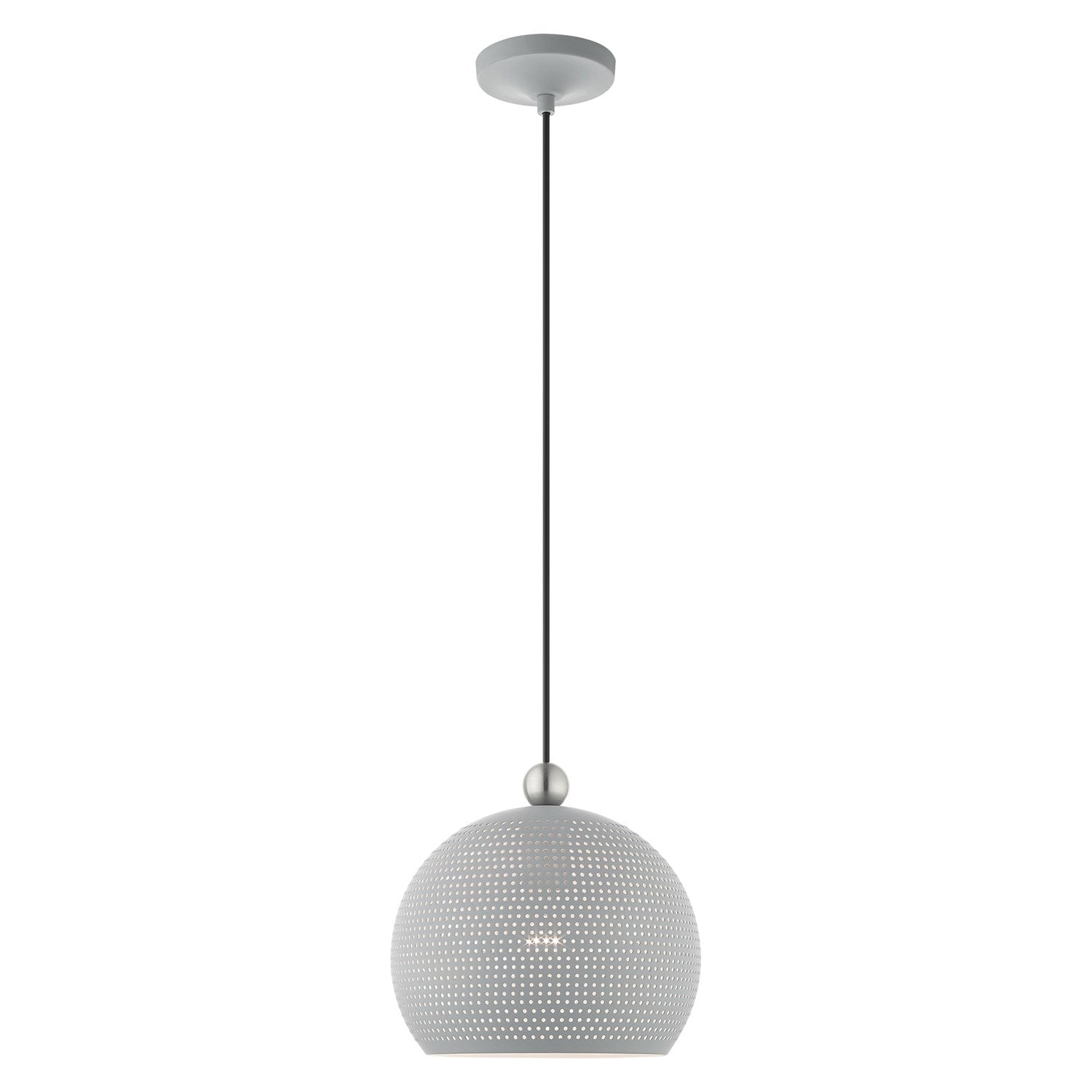 1 Light Nordic Gray Pendant by Livex Lighting