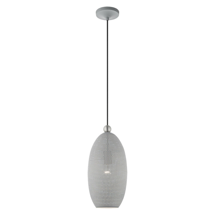 1 Light Nordic Gray Pendant by Livex Lighting