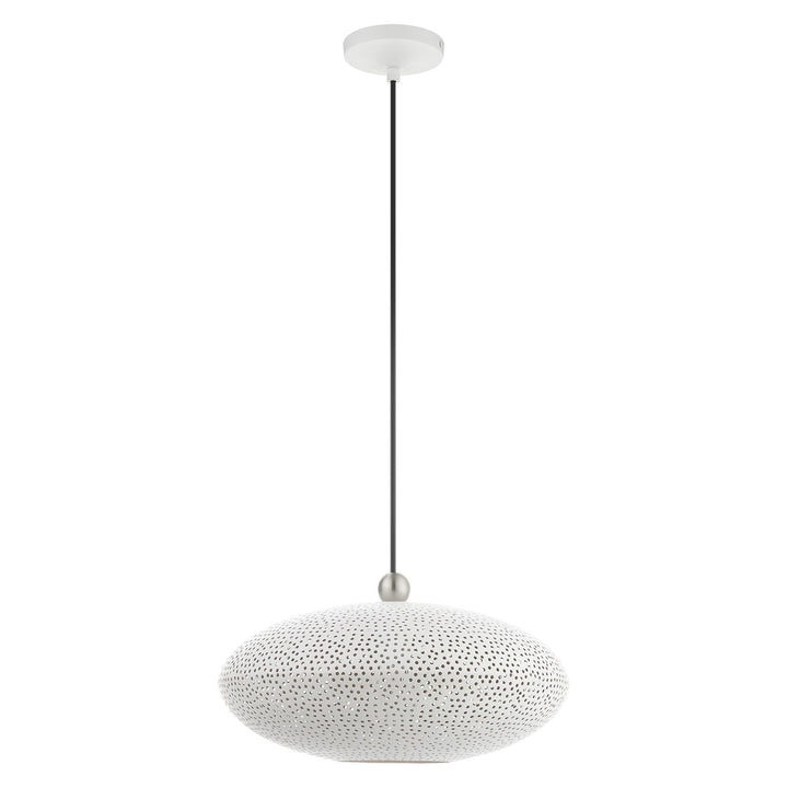 1 Light White Pendant
