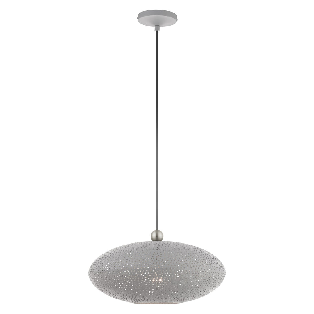 1 Light Nordic Gray Pendant by Livex Lighting