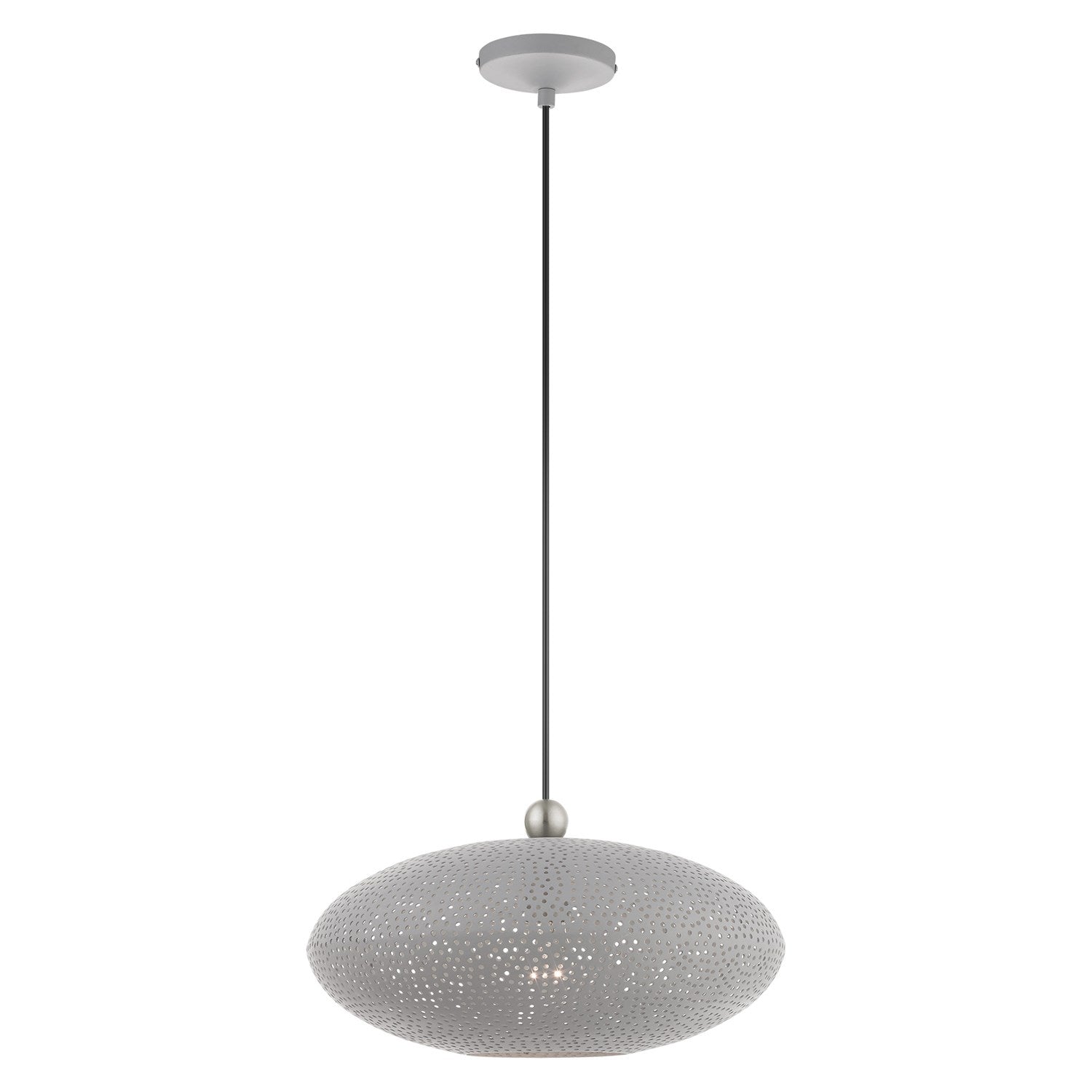 1 Light Nordic Gray Pendant by Livex Lighting