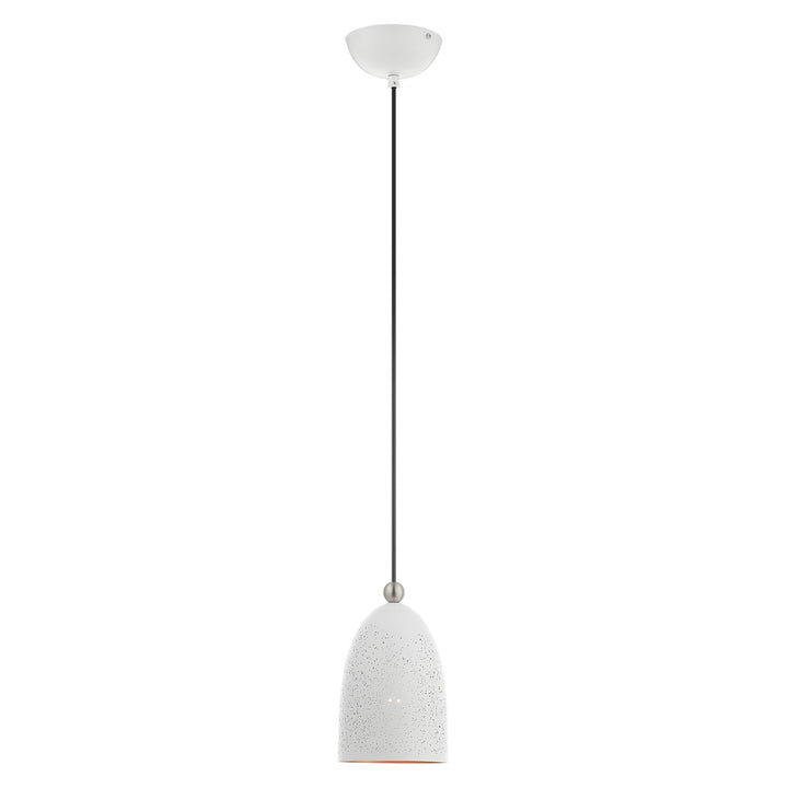 1 Light White Pendant by Livex Lighting
