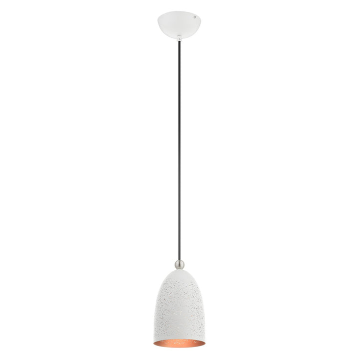1 Light White Pendant