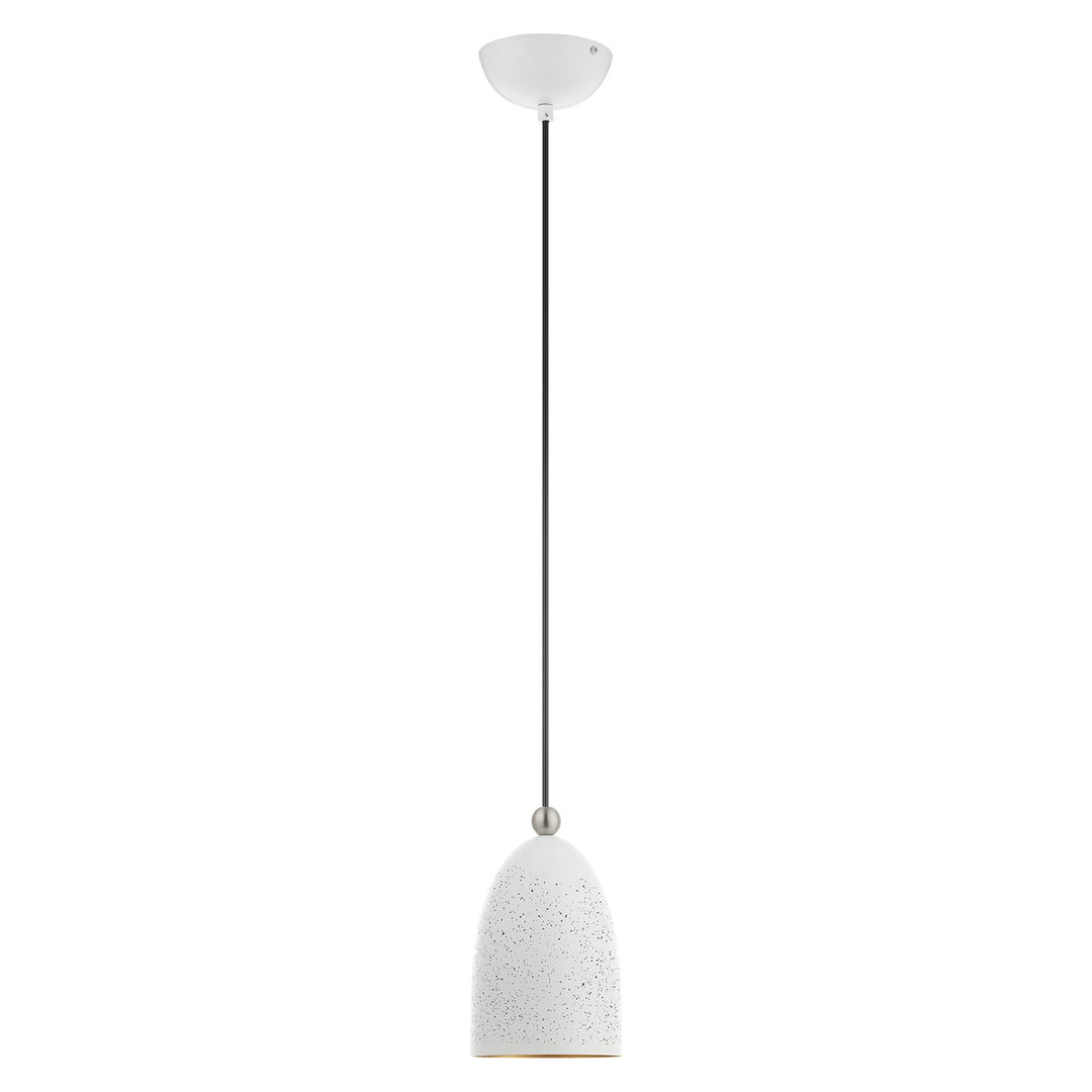 1 Light White Pendant