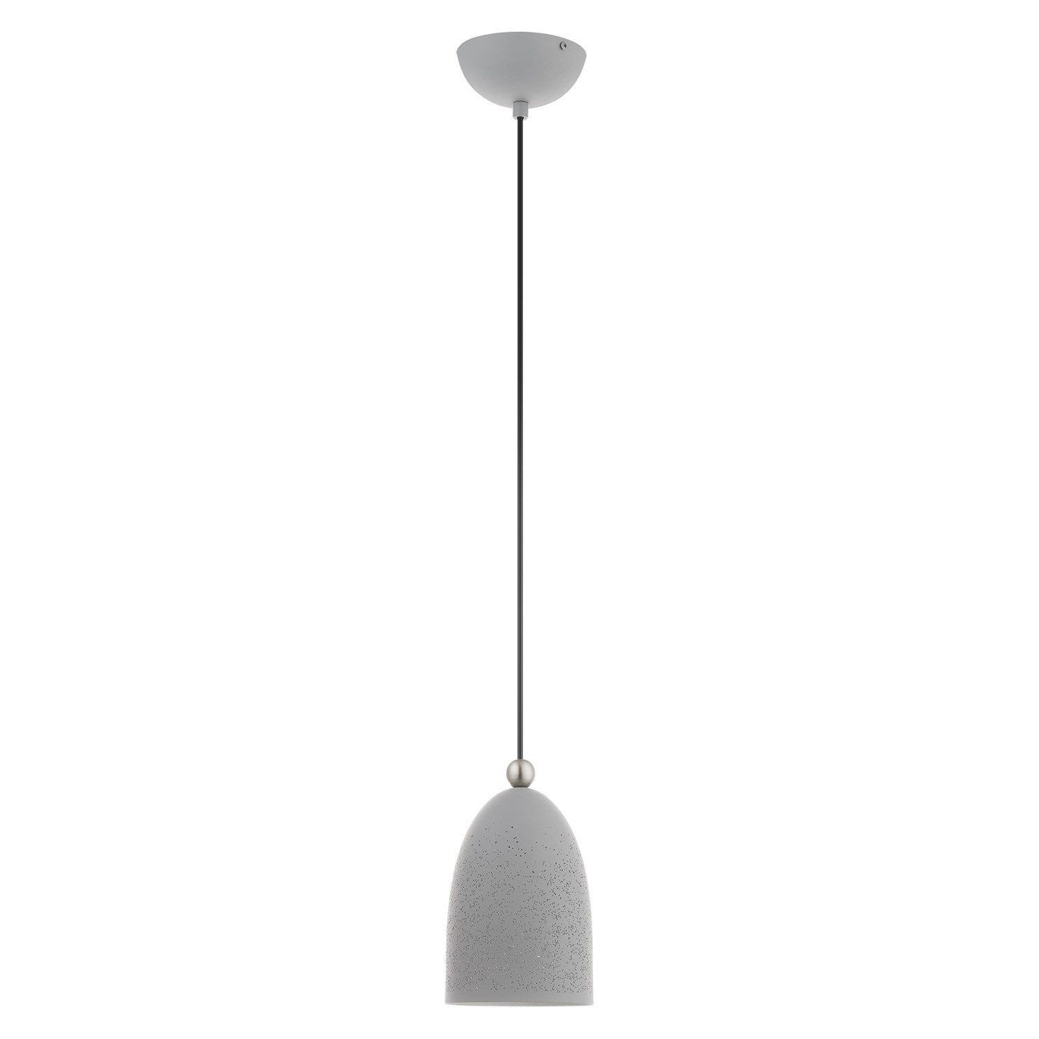 1 Light Nordic Gray Pendant by Livex Lighting