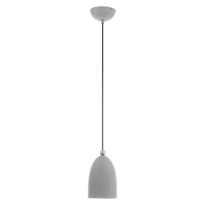 1 Light Nordic Gray Pendant by Livex Lighting