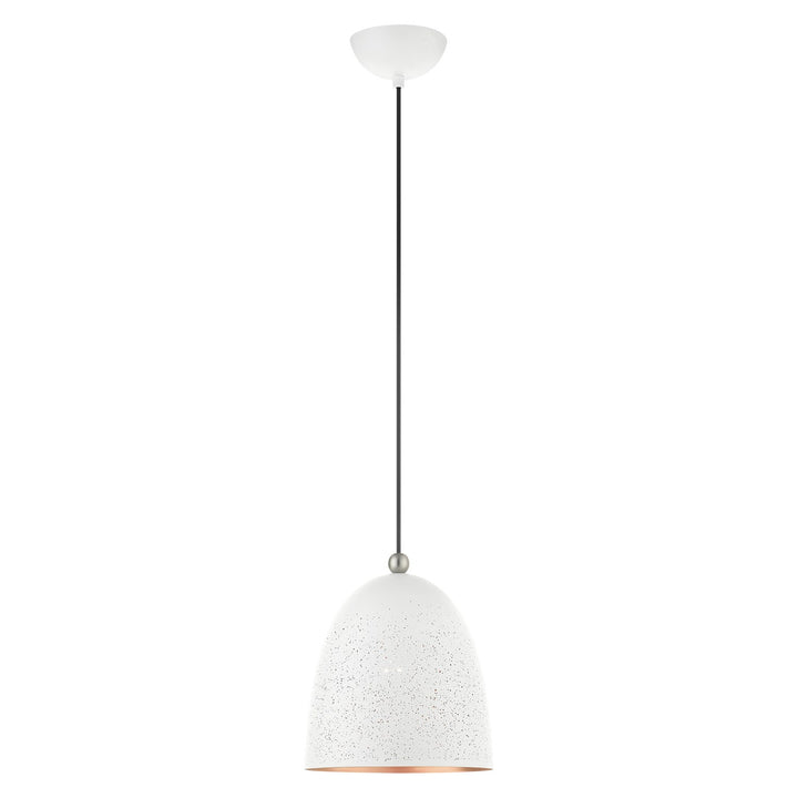 1 Light White Pendant by Livex Lighting