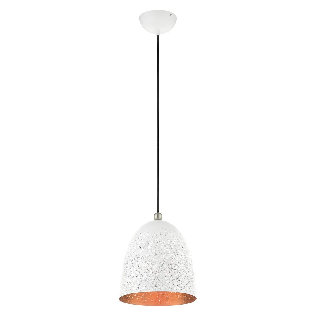 1 Light White Pendant
