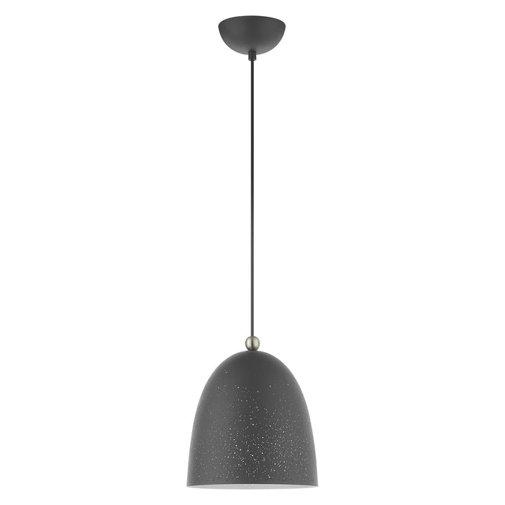 1 Light Scandinavian Gray Pendant by Livex Lighting