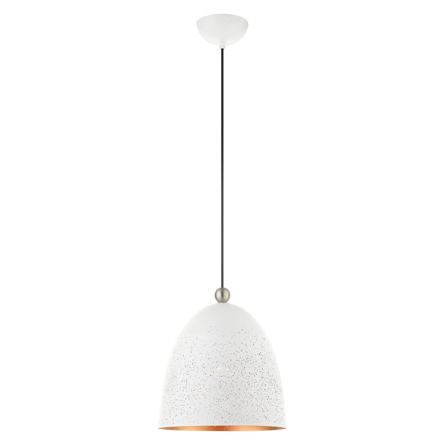 1 Light White Pendant by Livex Lighting
