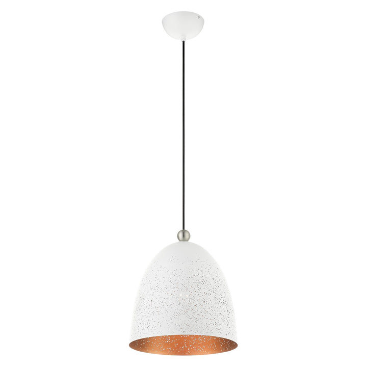 1 Light White Pendant