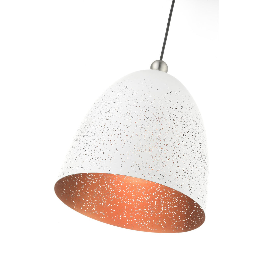 1 Light White Pendant