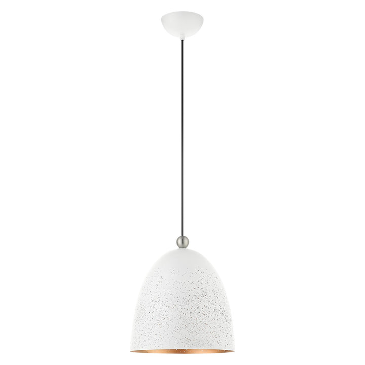 1 Light White Pendant