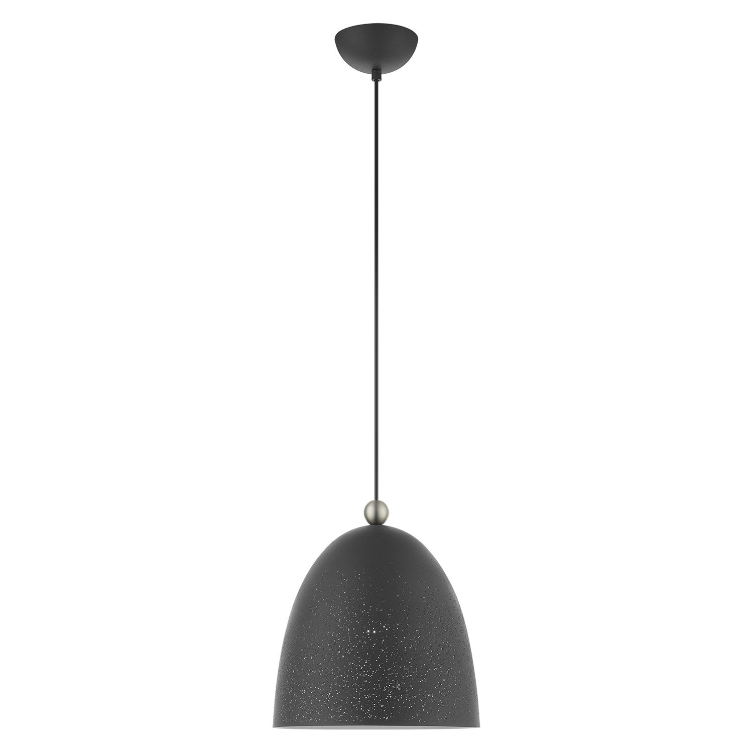 1 Light Scandinavian Gray Pendant by Livex Lighting