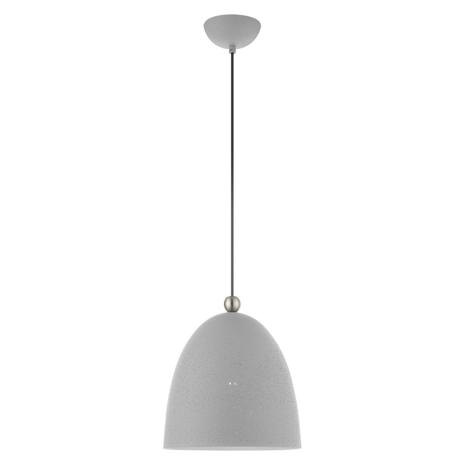 1 Light Nordic Gray Pendant by Livex Lighting