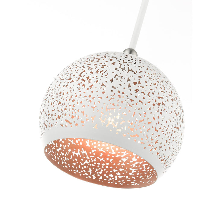 1 Light White Pendant