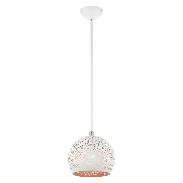 1 Light White Pendant