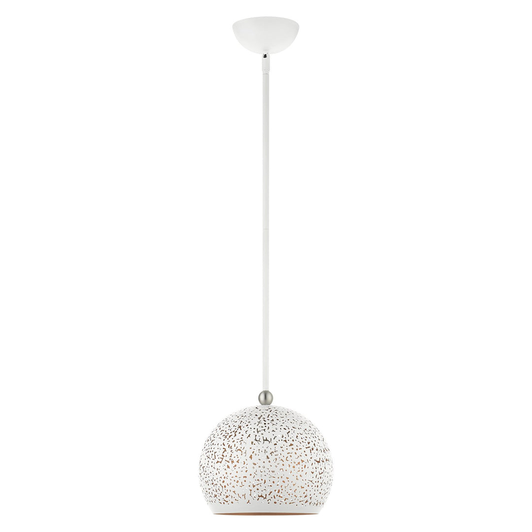 1 Light White Pendant