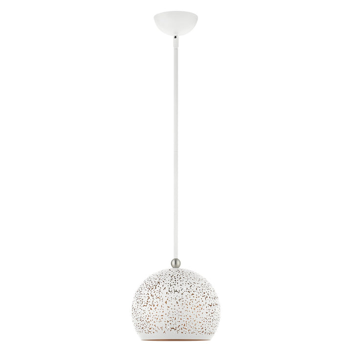 1 Light White Pendant