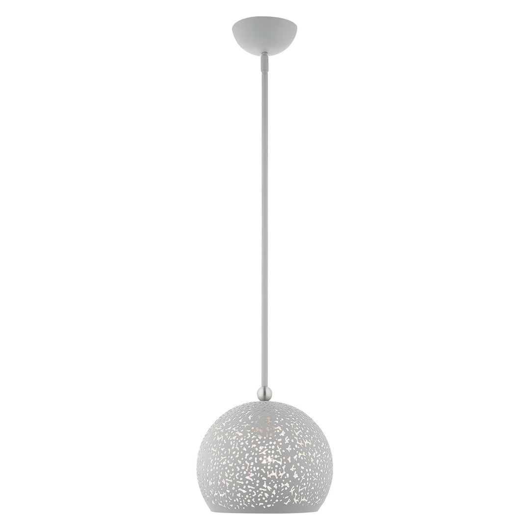 1 Light Nordic Gray Pendant by Livex Lighting