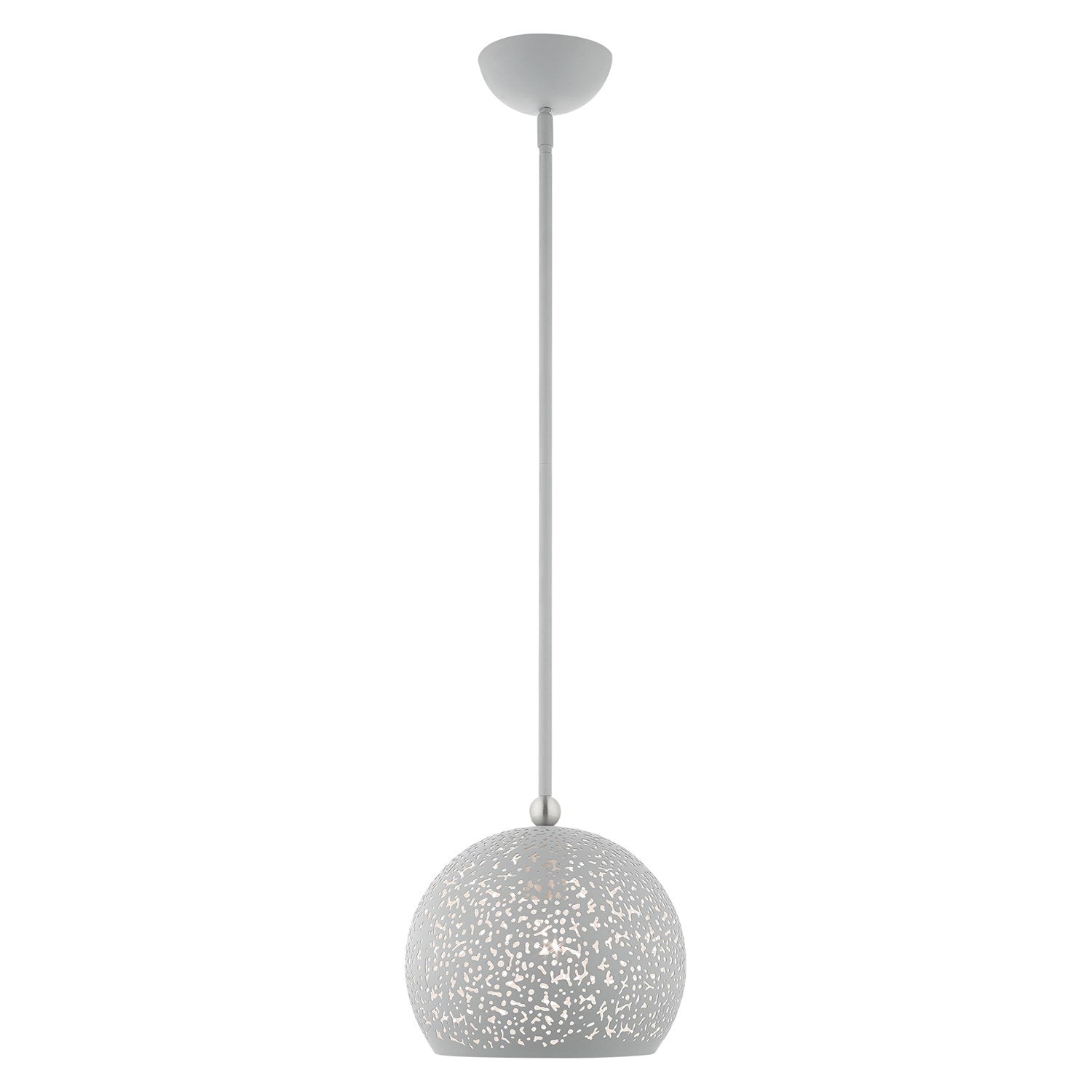1 Light Nordic Gray Pendant by Livex Lighting