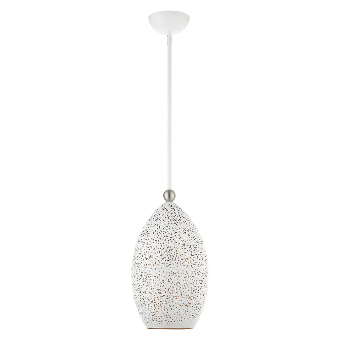 1 Light White Pendant