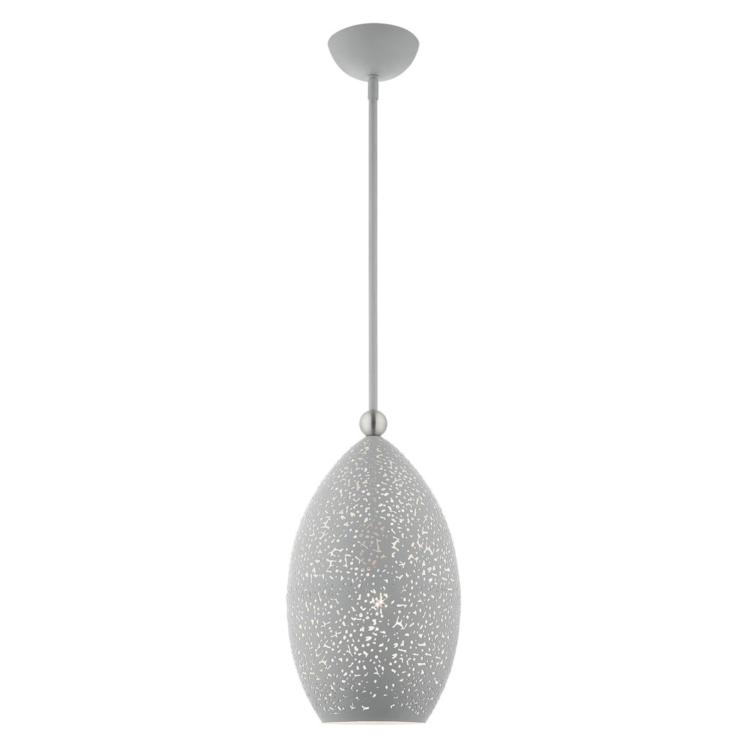 1 Light Nordic Gray Pendant by Livex Lighting