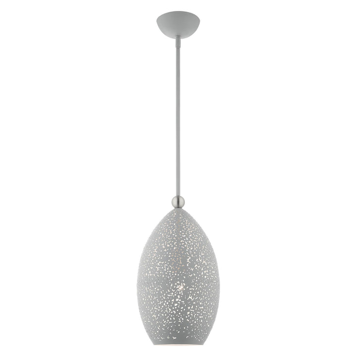 1 Light Nordic Gray Pendant by Livex Lighting