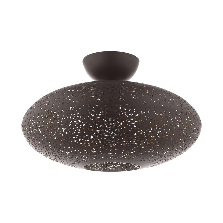 1 Light Bronze Semi Flush Mount