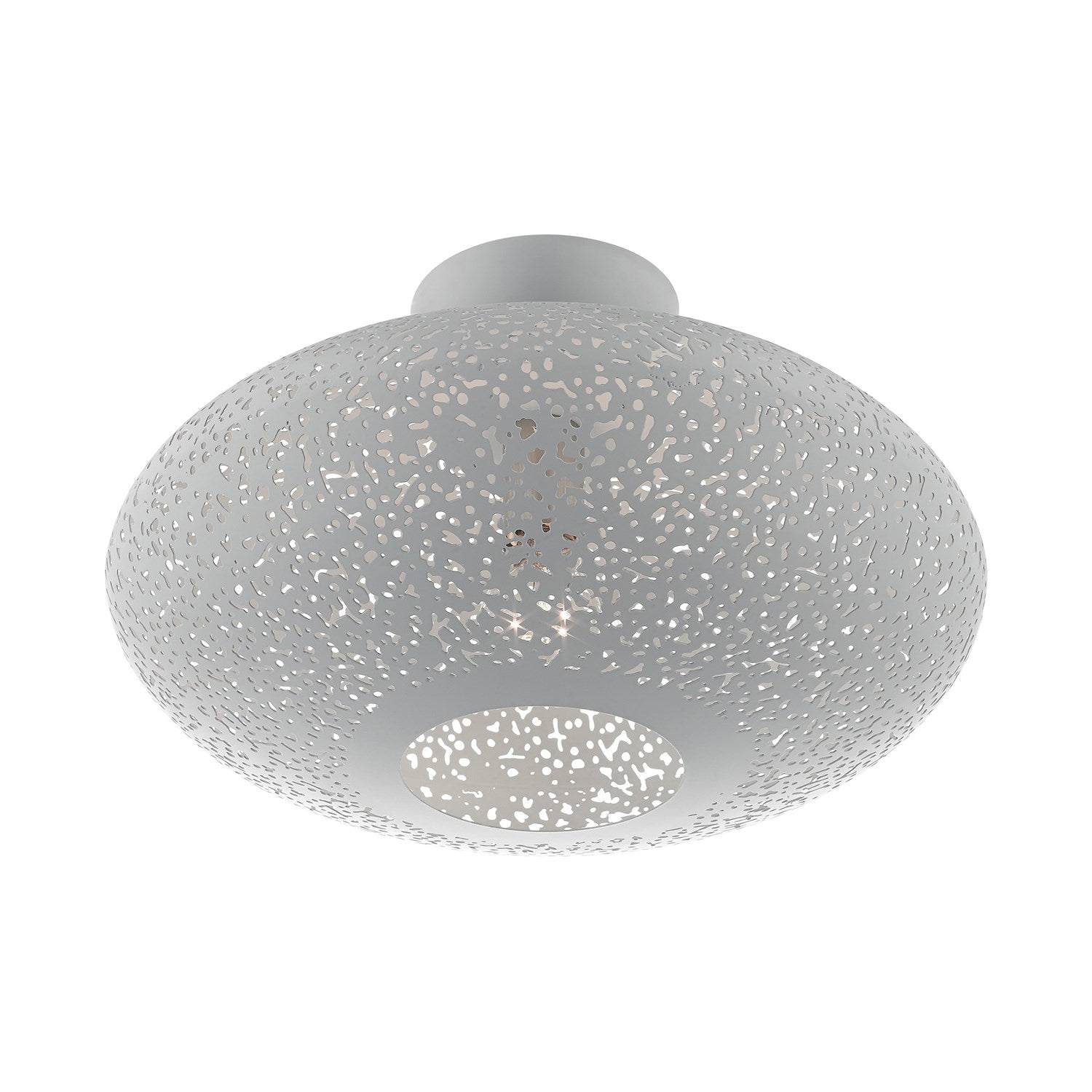 1 Light Nordic Gray Semi Flush Mount