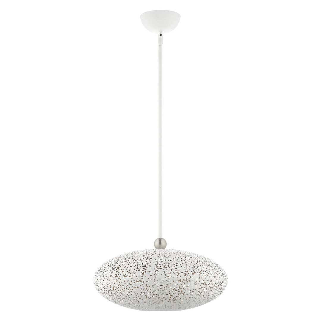 1 Light White Pendant